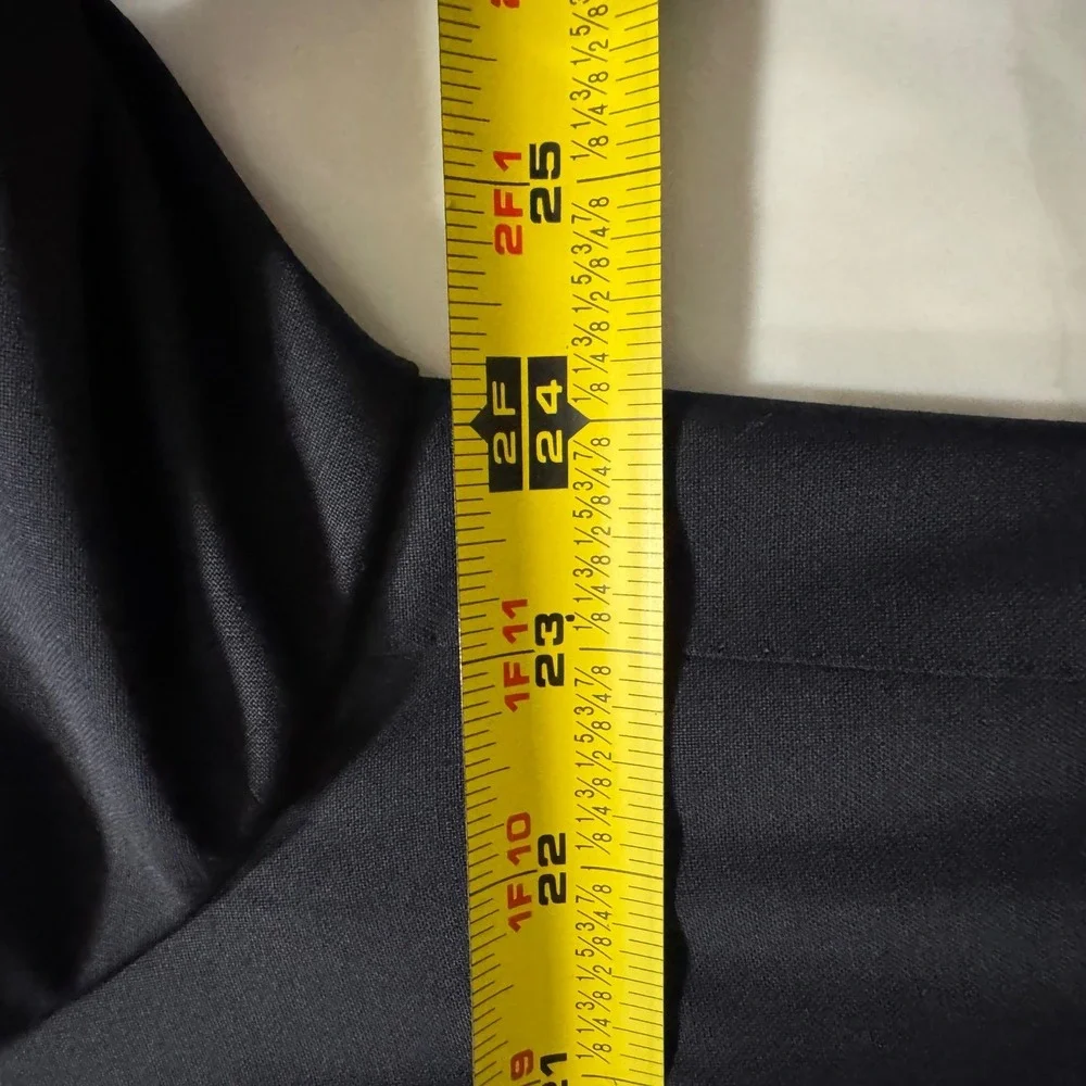 Faconnable Blazer Men 48 Navy Blue Wool Gold Crest Buttons Italy Tailleur